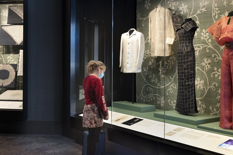 Image: Installation view of "From Pineapple to Piña: A Philippine Textile Treasure"