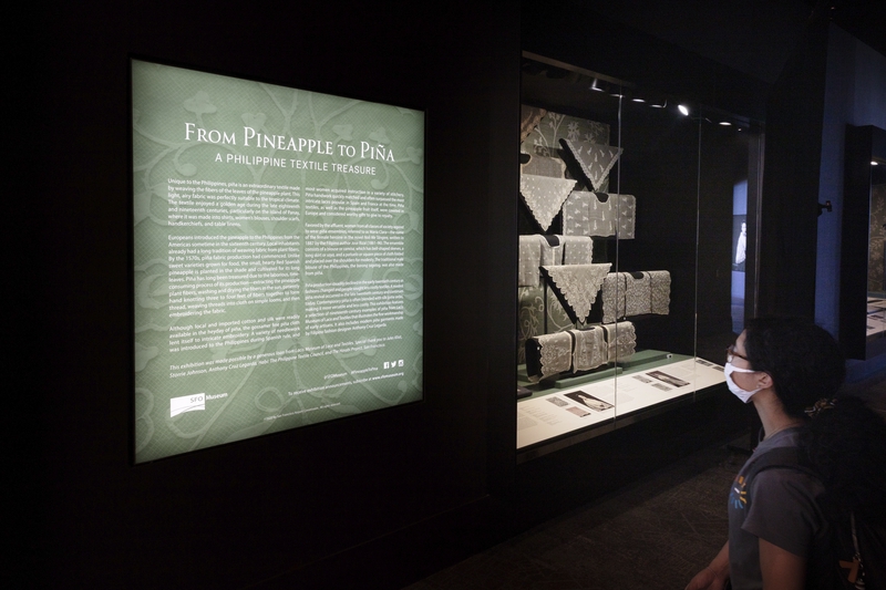 Image: Installation view of "From Pineapple to Piña: A Philippine Textile Treasure"