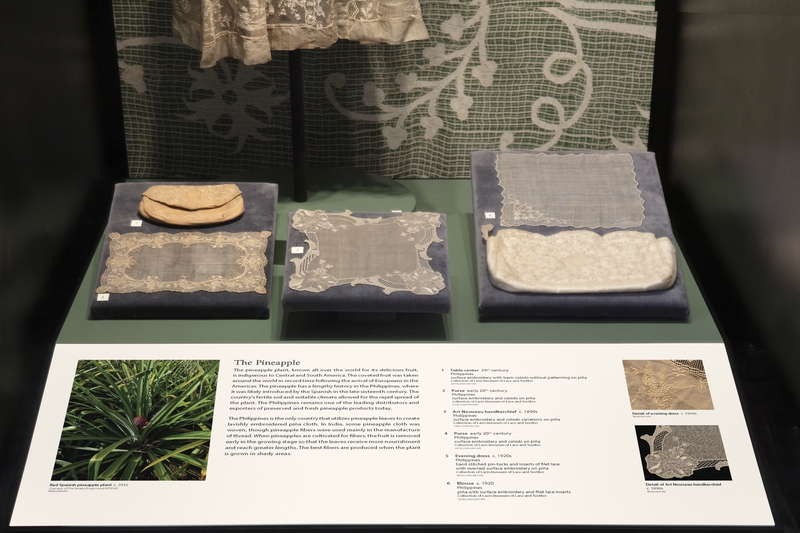 Image: Installation view of "From Pineapple to Piña: A Philippine Textile Treasure"