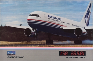 Image: poster: Boeing 767, first flight