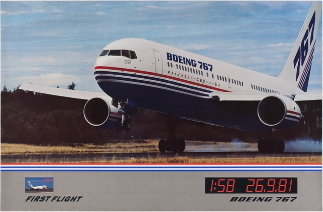 Poster: Boeing 767, first flight