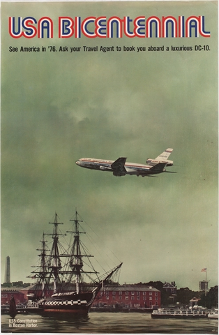 Poster: McDonnell Douglas DC-10, USA Bicentennial