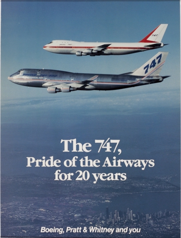 Poster: Boeing and Pratt & Whitney, Boeing 747