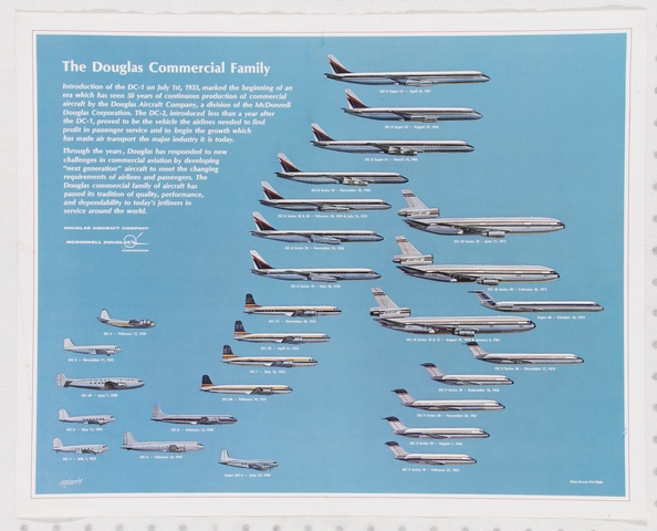 Poster: McDonnell Douglas, The Douglas Commercial Family