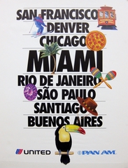 Image: poster: Pan American World Airways, United Airlines