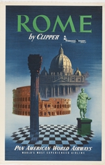 Image: poster: Pan American World Airways, Rome