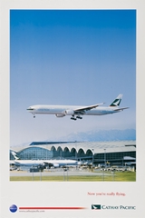 Image: poster: Cathay Pacific Airways, Boeing 777-300ER