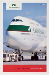 Image: poster: Cathay Pacific Airways, Boeing 747-400