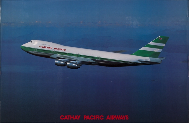 Poster: Cathay Pacific Airways, Boeing 747-200
