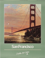 Image: poster: Delta Air Lines, San Francisco
