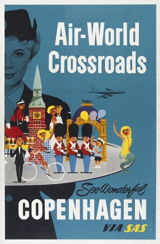 Poster: Scandinavian Airlines System (SAS), Copenhagen
