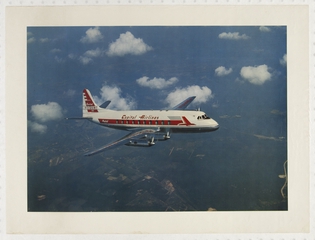 Image: poster: Capital Airlines, Vickers Viscount