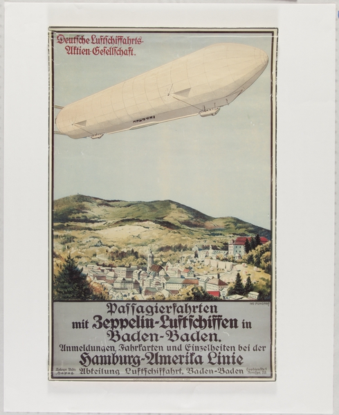 Image: poster: Zeppelin-Luftschiffen [reproduction]