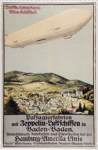 Poster: Zeppelin-Luftschiffen [reproduction]