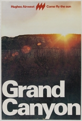 Image: poster: Hughes Airwest, Grand Canyon