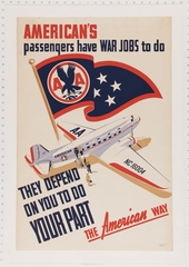 Image: poster: American Air Lines