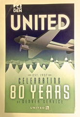 Image: poster: United Airlines, Denver International Airport (DEN)