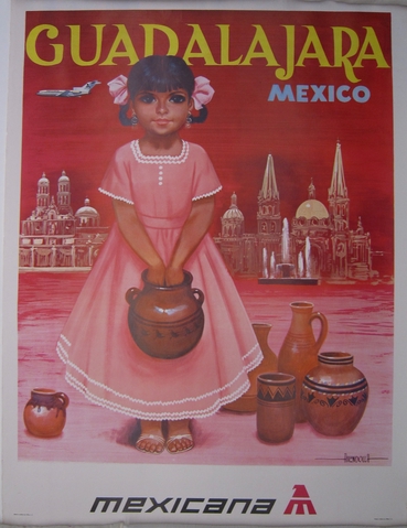 Poster: Mexicana Airlines, Guadalajara