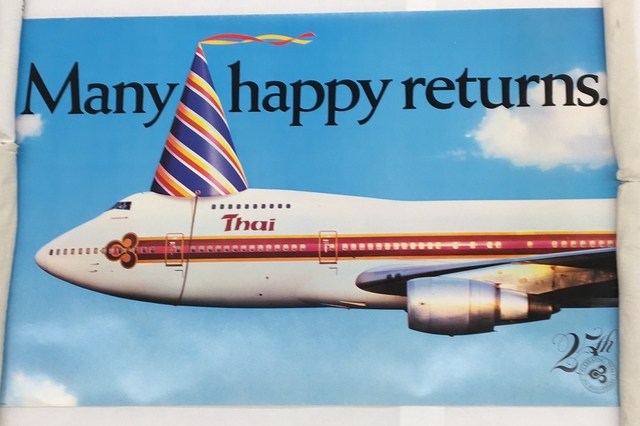 Poster: Thai Airways, Many Happy Returns