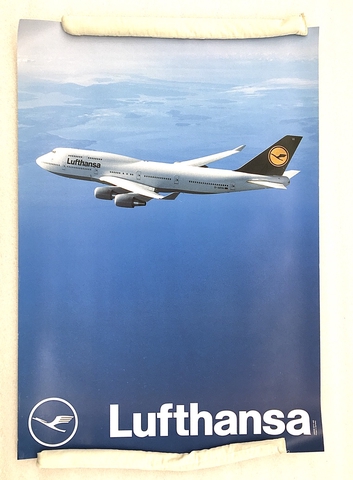 Poster: Lufthansa, Boeing 747-400