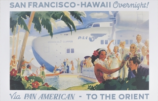 Image: poster: Pan American World Airways, “Honolulu Clipper”