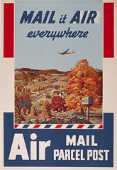 Image: poster: United States Postal Service, Air mail