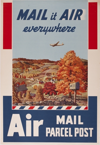 Poster: United States Postal Service, Air mail