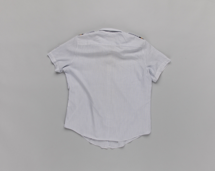 Image: flight attendant blouse: United Airlines