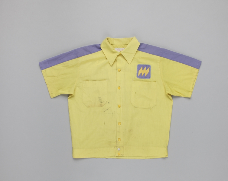 Image: ramp agent shirt: Hughes Airwest