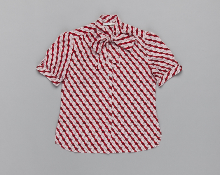 Image: flight attendant blouse: Cathay Pacific Airways