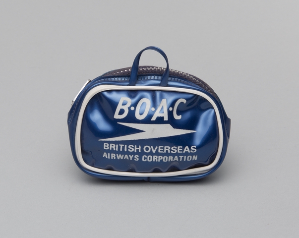 Toy airline bag: British Overseas Airways Corporation (BOAC)