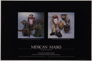 Image: exhibition poster: San Francisco Airports Commission, Mexican Masks