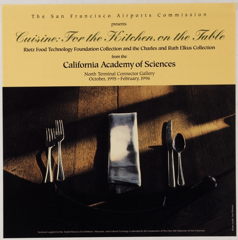 Exhibition poster: San Francisco Airports Commission, Cuisine