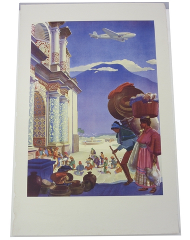 Poster: Pan American Airways, Guatemala
