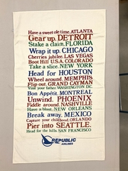 Image: beach towel: Republic Airlines