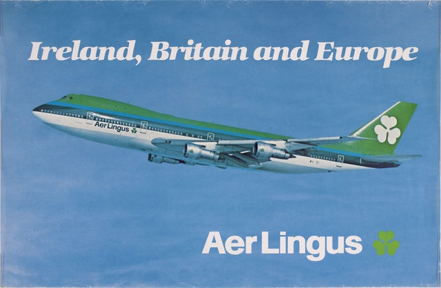 Poster: Aer Lingus, Boeing 747-100, Ireland, Britain and Europe