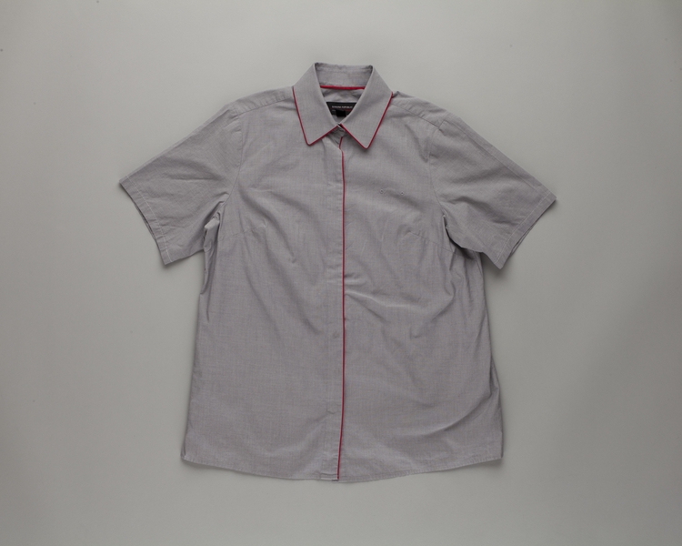 Image: flight attendant blouse: Virgin America (maternity)