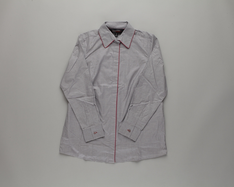 Image: flight attendant blouse: Virgin America (maternity)