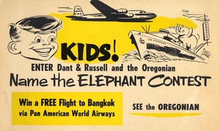 Image: poster: Oregonian, Pan American World Airways