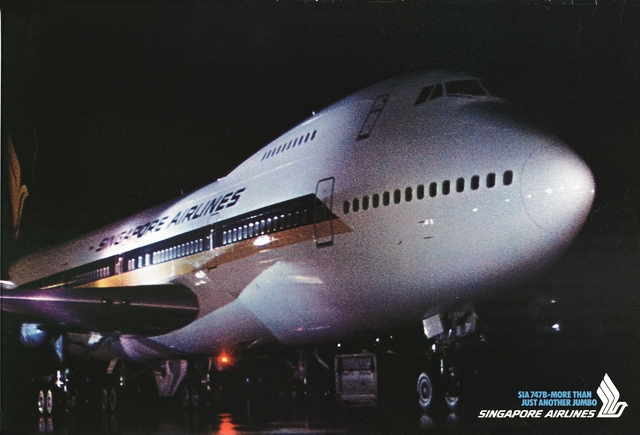 Poster: Singapore Airlines, Boeing 747B