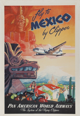 Poster: Pan American World Airways, Mexico