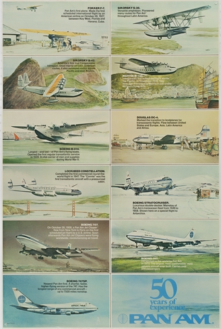 Poster: Pan American World Airways, 50th anniversary