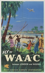 Image: poster: West African Airways Corporation (WAAC), London and Nigeria