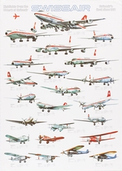 Image: poster: Swissair, fleet history