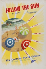 Image: poster: Pan American World Airways, Follow the Sun