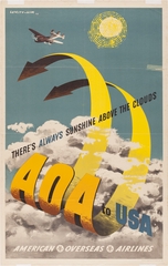 Image: poster: American Overseas Airlines (AOA)