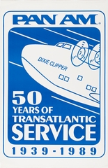 Image: poster: Pan American World Airways, 50 years of transatlantic service