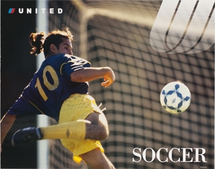 Image: poster: United Airlines, Soccer