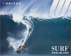 Image: poster: United Airlines, Surf