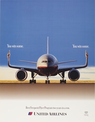Image: poster: United Airlines, Frequent flyer program